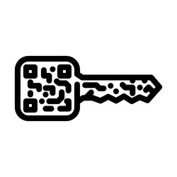 digital wallet key decentralized application line vector image