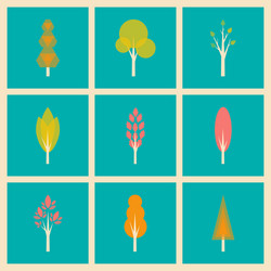 flat with shadow concept and mobile application vector image