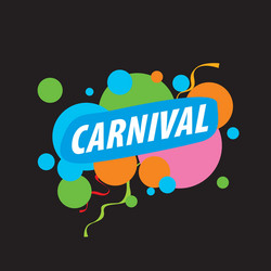 abstract logo carnival vector