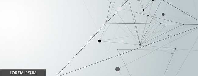 design with triangle connect on light vector image