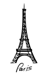 Eiffel Tower Sketch vector image