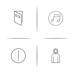 internet technologies simple linear icon vector image