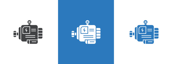 motor icon thin line vector image