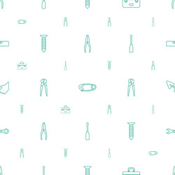 Repair icons pattern seamless white background vector