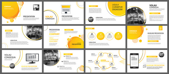 presentation and slide layout background design vector image