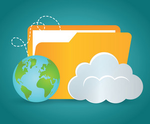 database digital design vector image