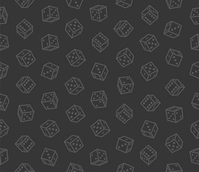 Dice Pattern - Dark Background vector image