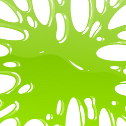 green slime toxic dirty mucus realistic bright vector