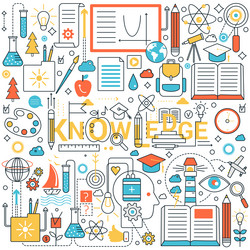 Knowledge & Learning Concepts vector image