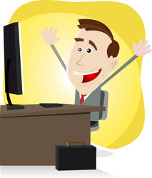 find your stuff on the net vector image