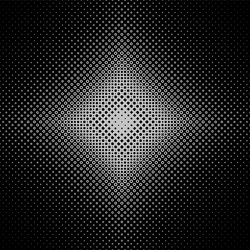 Symmetrical geometrical halftone circle pattern vector