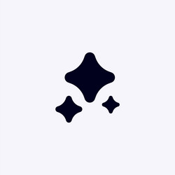 ai interface icon with abstract shape vector image