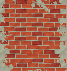 Pixel brick wall Royalty Free Vector Image - VectorStock