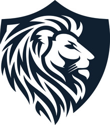 Lion Emblem Logo Vector Image