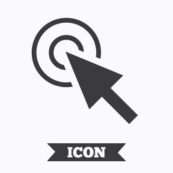 mouse cursor sign icon pointer symbol vector image