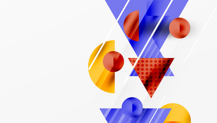 abstract geometric shapes overlap creating vector image