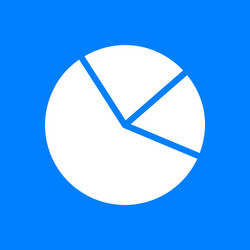 pie chart and background vector image