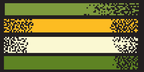 pixel banner header footer color layout vector image