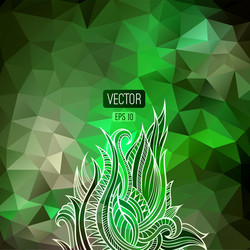 abstract triangles background for design vector image
