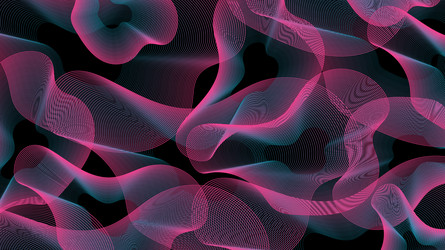 abstract background with dynamic linear waves vector image