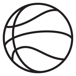 Basketball Sphere Icon Vector Image