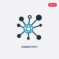 two color connectivity icon from user interface vector image
