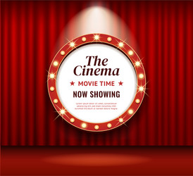 cinema theater frame retro Vector Image