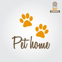 logo badge or label for pet shop veterinary vector