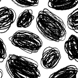 seamless pattern with scribbles lines vector image