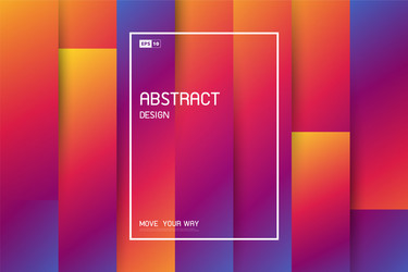abstract trendy line colorful pattern stripe vector image
