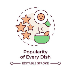 menu engineering matrix multi color concept icon vector image