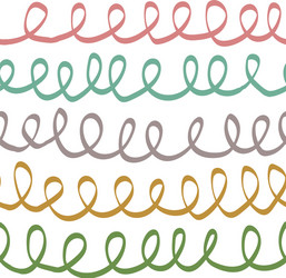 simple looping line repeat pattern design vector image