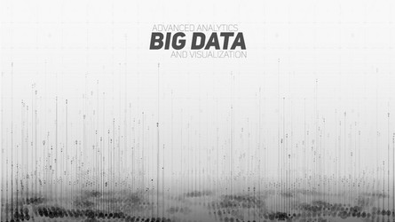 Abstract 3d big data visualization vector