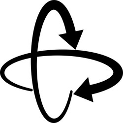 Circular Arrows - Directional Marks Vector Image