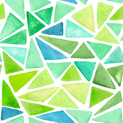 abstract pattern with green triangles vector image