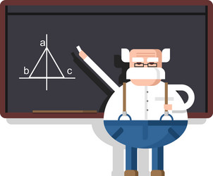 lecture by professor vector image