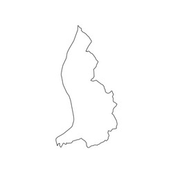 liechtenstein map outline vector image