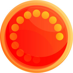 loading button interface icon cartoon style vector image