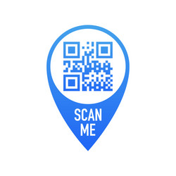 scan me phone tag information icon bar vector image