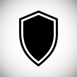 shield icon on background for graphic and web vector image