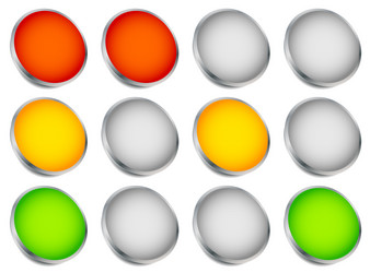 traffic light lamp semaphore concept vector image