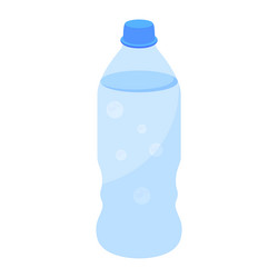 Soda bottle 2d icon with scalability Royalty Free Vector