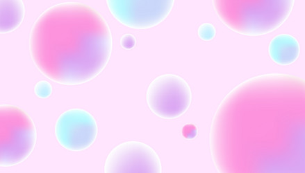 design with pastel bubble pattern gradients vector image