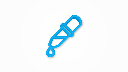 pipette realistic icon 3d line vector image