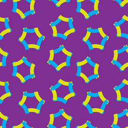 seamless pattern abstract psychedelic art vector image