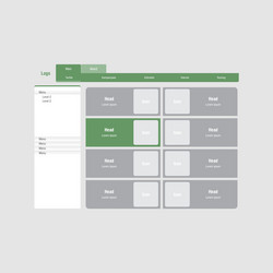 digital application interface vector image