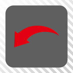 undo rounded square button vector image