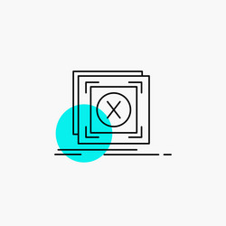 Error application message problem server line icon vector