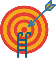 goal seeking icon simple element from project vector image