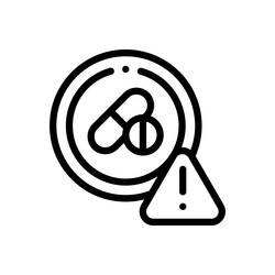 overlapping icon thin linear style design vector image